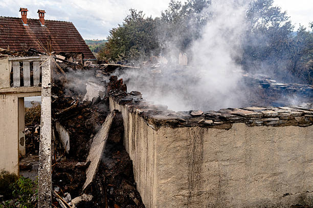 Professional Fire Damage Removal technician working in Flower Mound, TX